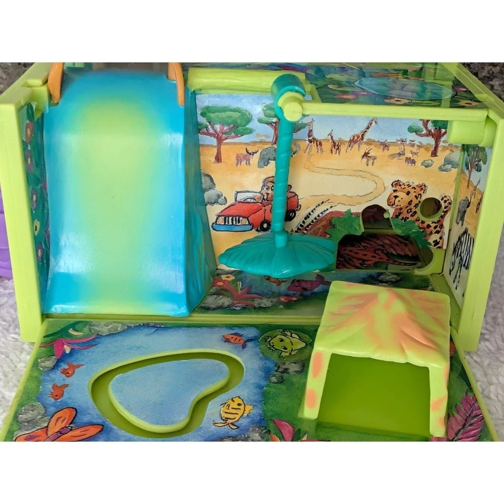 Vintage Pound Puppies 1995 Jungle Mini Compact 2 Figures Tiger Elephant READ